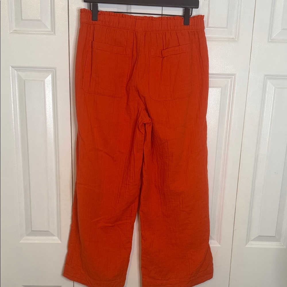 Old Navy High-Rise Orange Pants - Picture 3 of 4